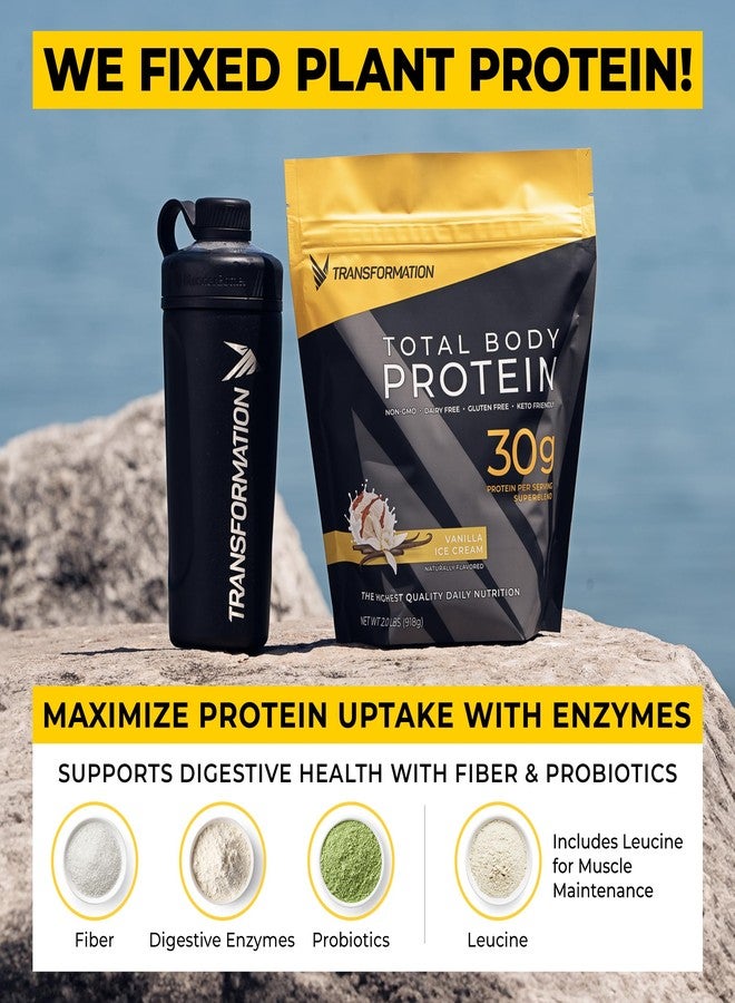 SPR BODY Transformation Protein Super Blend | Egg White, Collagen Peptides, and Plant Protein | 15 Billion CFU Probiotics | Digestive Enzymes | MCT Oil | BCAAs | Low Carb Shake for Men & Women | Vanilla - Image 4